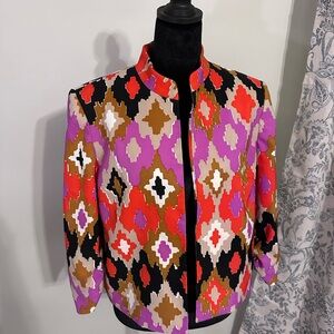 Kasper Colorful Geometric Women's Jacket